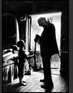 grandfather and boy